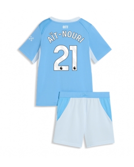 Manchester City Rayan Ait-Nouri #21 Maglia Gara Casa Repliche 2026-27 Bambino Maniche Corte Manchester City Rayan Ait-Nouri #21 Maglia Gara Casa Repliche 2026-27 Bambino Maniche Corte